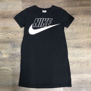 Nike Logo Black T-shirt Dress